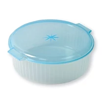 1 L-es kör alakú microtál tetővel