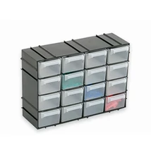 16 fiókos doboz  22x7x15 cm