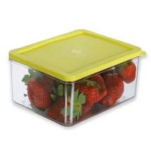 2 L-es füstszínű pattintós tetejű ételdob