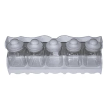 5dbos 2dles szögletes fűszertartó polccal