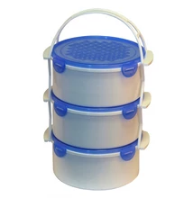 3 részes csatos tetős ételhordó (1,5 L)