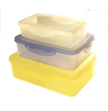 Csatos tetős ételdoboz szett 0,75 L+1,5 L+2L