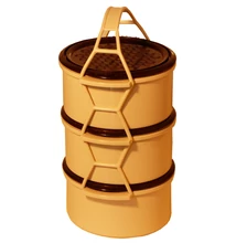 3 részes ételhordó, bézs, 3x1 L