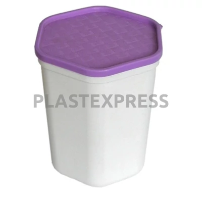 Hatszögletes hűtődoboz nagy (1,5 l-es) - Lila