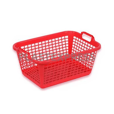 Füles rácsos háztartási kosár - Zöld