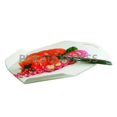 Vágódeszka felhajló füllel 31x21,5 cm - Fehér